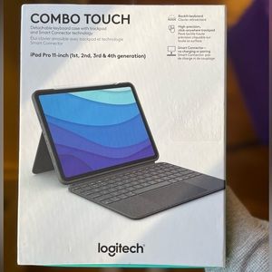 NEW IN BOX!! Logitech Combo Touch iPad Pro 11-inch Case ⌨️